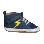Zapatillas Play Rayo Azul - TALLA 2 / SUELA CUERO