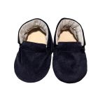 Moccs Pana Azul - TALLA 1 / SUELA CUERO
